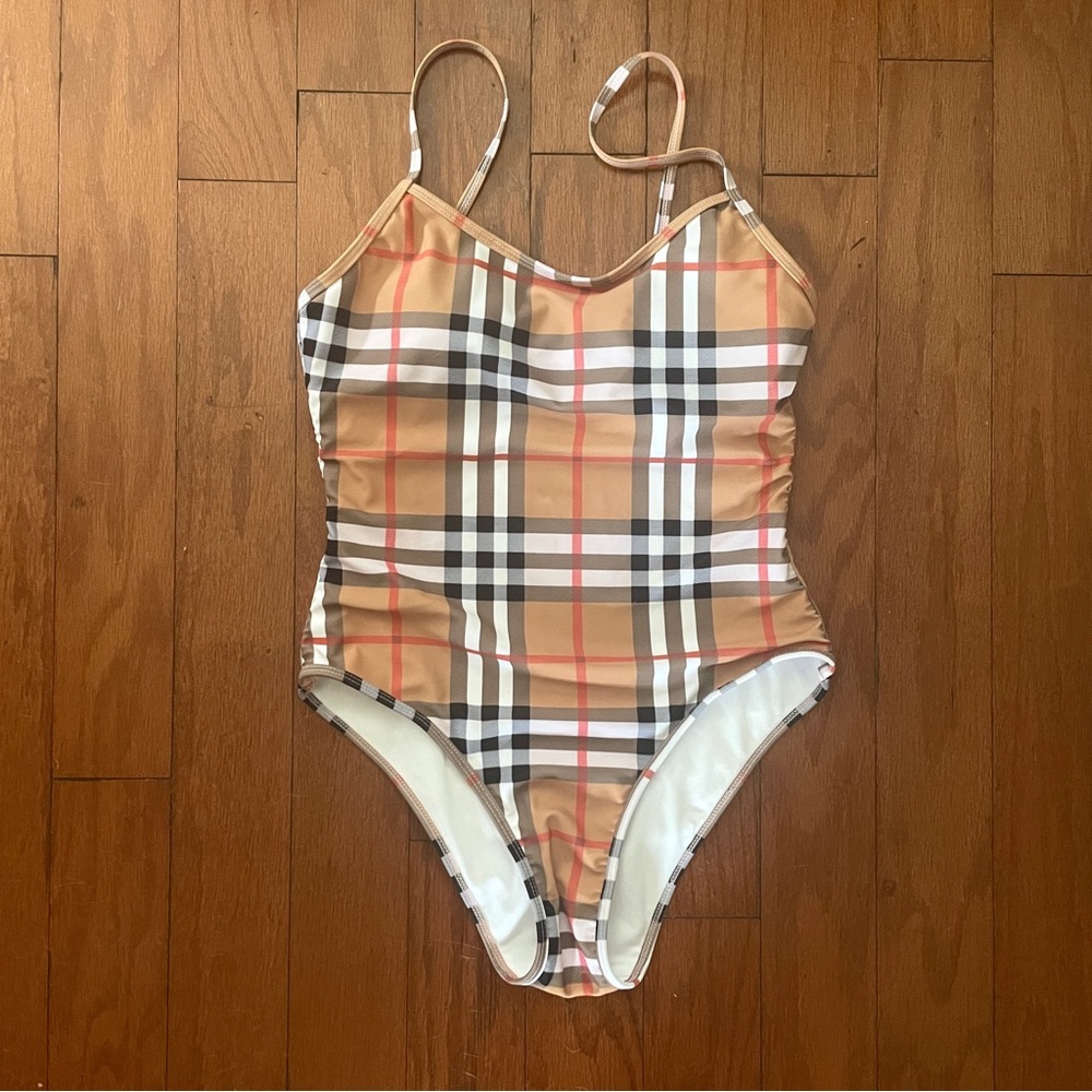 Like new vintage Burberry one piece swimsuit size S